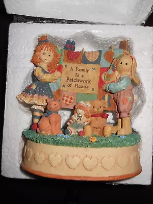 The San Francisco Music Box Marjorie Sarnat A Family Is A Patchwork Of Hearts • $23.99