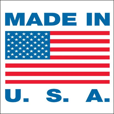 500 Stickers/Roll - 1 X 1  Labels - Affirmation Of Quality  Made In USA  • $38.83