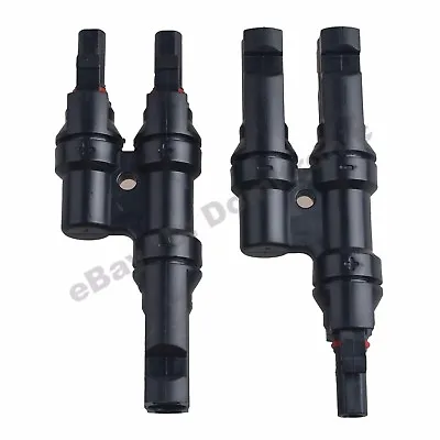 Solar Panel Cable Connector T Type Solar Connector Male To Female Coupler IP67 • $8.40