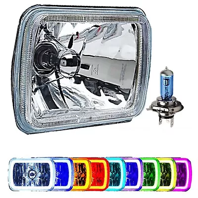 7x6  RGB COB Color Change White Red Blue Green LED Halo Angel Eye Headlight EACH • $149.95