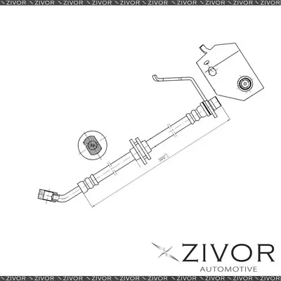 PROTEX Hydraulic Hose-Front For HOLDEN ONE TONNER VZ 2D Tray RWD 2004-2006 • $53.36