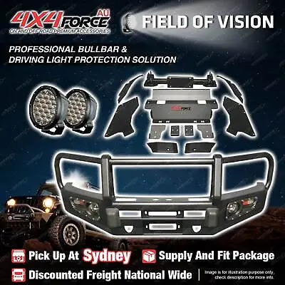 Armor Bullbar Skid Plate LOOP Light For Toyota Hilux Revo 2015-18 SYD Stock • $1325
