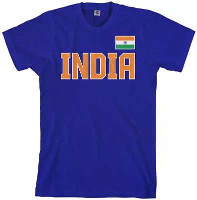 India National Pride Men's T-Shirt Indian Team Flag • $14.95