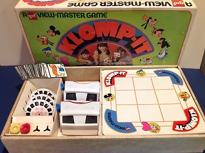 View Master Klomp It Game 1972 Disney Incomplete Parts Red White Blue Viewers • $19.95