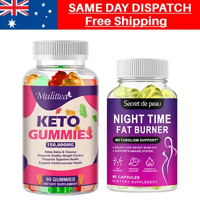60 Keto Gummies Advanced Ketones Fast Weight Loss Fat Burner Dietary Supplement • $25.99