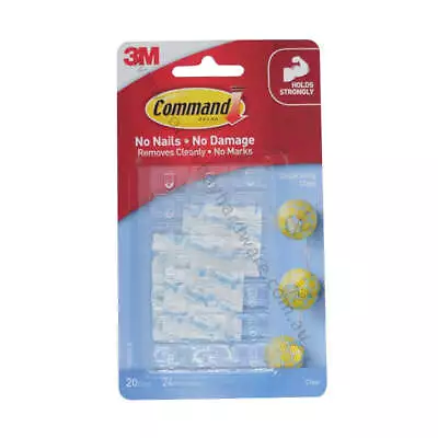 3M Command Damage-Free Hook Clear Decorating Clip 17026CLR • $10.94