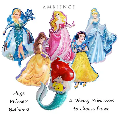 £6.99 • Buy Disney Princess Belle Elsa Ariel Foil Balloons Birthday Party Decorations Girls 