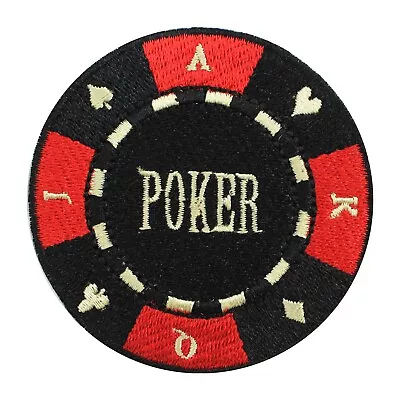 Poker Patch Casino Patch Embroidered Iron On Sew On Patch Badge For Clothes 7cm • $4.99