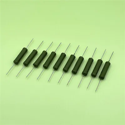 10pcs 6W 0.1R 10R 100R To 10K Ohm 5% Fixed Type Axial Leaded Wire Wound Resistor • $4.70