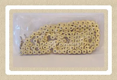 Non O-Ring Drive Chain Gold Color 520 X114  ATV Motorcycle 520 Pitch 114 Links  • $45.50