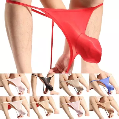 Mens Underwear Mens Underpants Panties Pantyhose See Through Sexy Sheer • £5.21