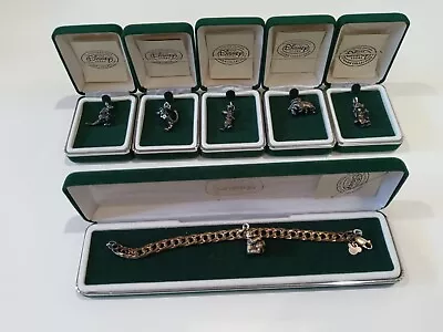 Disney Vintage Limited Edition Winnie The Pooh Sterling Charm Bracelet • $350