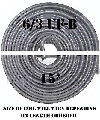 6/3 UF-B X 15' Southwire Underground Feeder Cable • $69.59