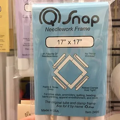 Q Snap 17  X 17  Needlework Frame Cross Stitch Quilting Embroidery Frame • $22