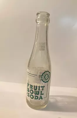 FRUIT BOWL SODA Bottle-Mission Orange Bottling-Kaleva Michigan~CS412 • $22