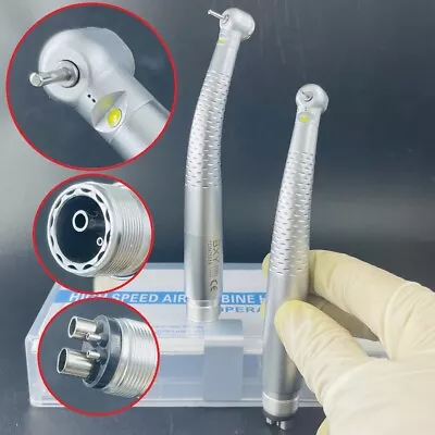 Dental High Speed Handpiece Pedo Pediatric LED Fiber Optic Push Mini Head 2/4H • $37.71