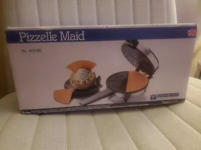 VITANTONIO Pizzelle Maid Non-Stick Pizzelle Maker~Model 400-NS • $199