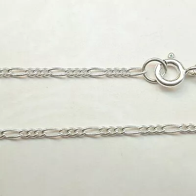 925 Sterling Silver Figaro Chain Bracelet Anklet Or Necklace Length 6  To 30  • £6.85