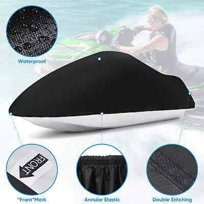 Jet Ski Cover Waterproof Anti-UV For Sea-Doo GTI 90/130/SE 130 Yamaha VX GP1800 • $31.99