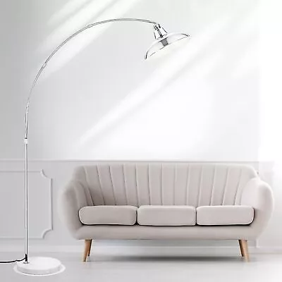 FILIYANO Modern 77  Arc Floor Lamp - Adjustable Sliver Standing Silver  • $143.54