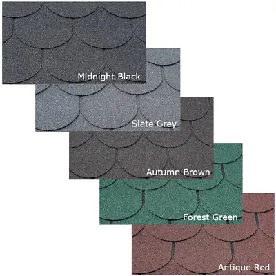 £42.75 • Buy Supaflex Fishscale Roofing Felt Shingles Shed Roof Bitumen Tiles Adhesive Option