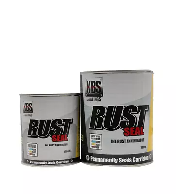 KBS RUST SEAL GLOSS BLACK 1L - KBS Coatings Paint Sealer • $99.90