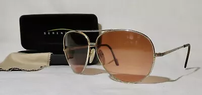 Serengeti Drivers 5225L Aviator Sunglasses Gold Metal Frame • $89.99