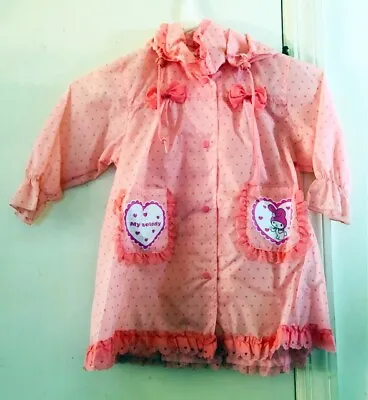 VIntage Sanrio My Melody Pink Jacket Children Size 6 W/ Matching Tote Bag Japan • $55