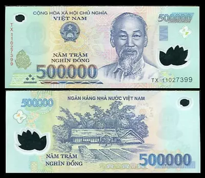 Vietnam Dong 1.5 Million (3 X 500000) USA Seller - Uncirculated - COA • $112