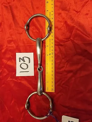 Horse Bit-English Gag-Polo/Eventing 5 1/2 Inch Loose Ring Mouth With 3-inch • $75