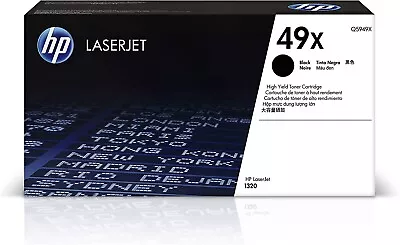 Original HP 49X Black High-yield Toner Cartridge | Works With HP LaserJet 1320 S • $125