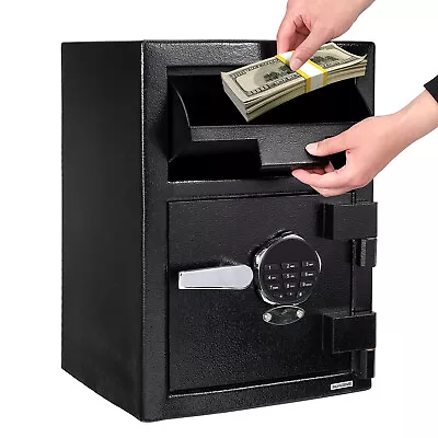 Digital Depository Drop Cash Safe Box Jewelry For Home Office Hotel Security • $214.79