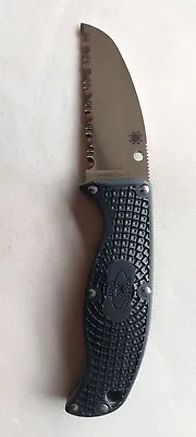 Spyderco Enuff Fixed Blade Serrated Vg-10 Japan Made • $205
