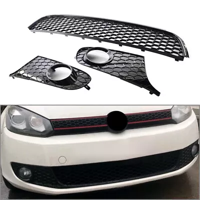 $80.34 • Buy Honeycomb Front Lower Bumper Mesh Grille Fog Light Grill FOR VW Golf/Jetta MK6