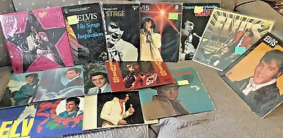 PRE-OWNED LOT Of 15 GREAT ELVIS PRESLEY LP  ALBUMS GREAT CONDITION • $99.99