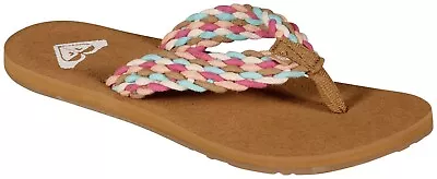 Roxy Porto Sandal - White / Pink / Multi - New Size 7 • $19.99