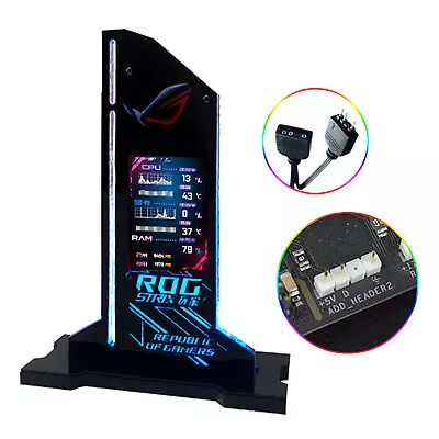 2.4''Graphic Video Card Bracket VGA Holder LCD RGB CPU GPU RAM Monitor AIDA64 • $51.61