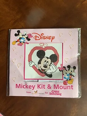 £4.99 • Buy Disney Mickey Mouse Cross Stitch Kit With Mount