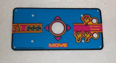 NOS Vintage Bally Midway MS PAC MAN Cocktail Arcade CONTROL PANEL OVERLAY CPO • $24.95