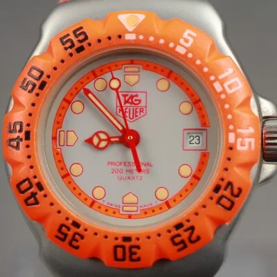 ▶[N MINT] TAG Heuer Formula 1 WA1413 Professional Orange Qz Watch FromJAPAN T157 • £225.19