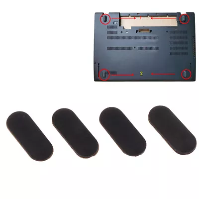 4pcs Laptop Rubber Feet For Lenovo Thinkpad T470 T480 Bottom Shell Foot • £5.12