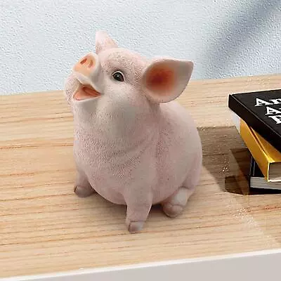 Pig Sculpture Resin Lovely Change Box Valentine's Day Ornament Animal Statue • £31.50