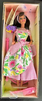 1996 Avon Special Edition Spring Petals Barbie Second In Series 16872 Brunette • $14.25