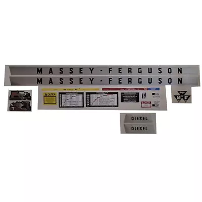 Gas Diesel Tractor Complete Decal Set Fits Massey Ferguson 135 • $57.99