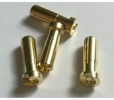 4pk Low Profile 5mm Gold Plated Bullet Lipo Battery Connectors • $6.99