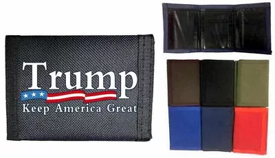 President Donald Trump Keep America Great Tri- Fold Canvas Wallet • $7.50