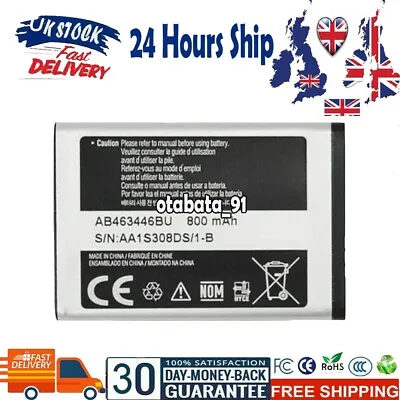 Battery AB463446BU For Samsung SGH-C300 SGH-C520 SGH-D500 SGH-D520 SGH-D720 • £11.66