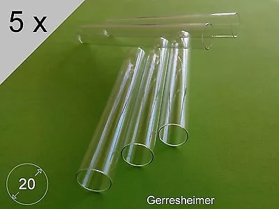 5x Borosilicate Glass Test Tubes (20mm X 150mm) • $19.95