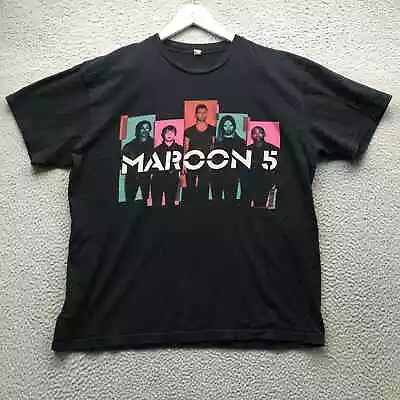 Maroon 5 Royal Apparel T-Shirt Men's XL Short Sleeve Music Graphic Black Pink • $16.99