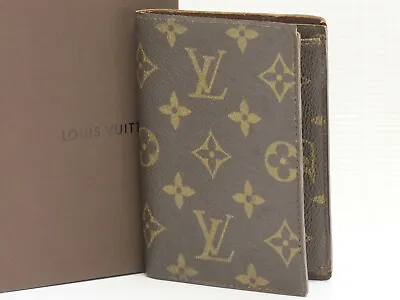 Auth LOUIS VUITTON Vintage Monogram Pass & Coin Case Bi-fold Wallet 18679805 • $154